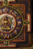 Dekorativa figurer 12 "Tibetansk tempelsamling gammal gnugga Buddha Mandala målade mosaik Gem Gzi pärlor Shell Shakyamuni Thangka Board