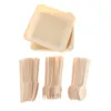 Disposable Dinnerware 192 Pcs Biodegradable Wooden Dinner Utensils Kitchen Utensil Set Wood Fork Salad Dessert Plates Spoon Cutlery