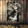 Accessories Vintage Barber Shop Decoration Hair Salon Tattoo Flag Haircut Poster Store Sign Banner Wall Hanging Canvas Print Art Tapestry