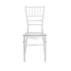 Décoration empilable résine acrylique clair en gros Chavari hôtel Chivari chaises en plastique événements mariage Transparent Chiavari chaise 0721