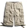 Short homme pur coton excellente qualité été Korte Broek ample grande taille Cargo-shorts-hommes