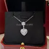 Ins Eenvoudige Mode Hart Hanger Sprankelende Luxe Sieraden 925 Sterling Zilver Princess Cut Wit 5A Zirkoon CZ Diamant Multi Stijl Dames strand Sleutelbeenketting