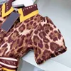 Abiti per bambini firmati di marca abiti per ragazze Gonna design in vita Abito da principessa Taglia 90-150 CM Abito da bambino con stampa leopardata sexy 24Mar