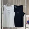 loewe débardeur femmes broderie Logo débardeur été court mince nombril exposé tenue élastique sport tricoté