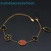 2024 Jewelry Designer Brand Vanl Cleefl Arpelsbracelet Five Flower Seven Star Ladybug Armband Red Jade Chalcedony Colorless Cortile Strawberry