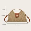 Bag Women Crossbody Bags Handmade Summer Woven Shell Hand-Woven Fashion Holiday Casual Simple Elegant Lady Beach Purse