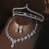 Colliers Nouveaux coincements de mariée coréenne Crystal Crown Zircon Crown Tiara Robe de mariée Accessoires de cheveux