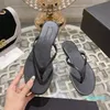 Designer-Black Flip-Flops Lusso da donna di pannelli di pelle di pecora di fascia alta dimensioni 35-41