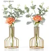 Faux Floral Greenery Artificial Flowers High Quality Metal Vase for Home Decor Needlework Peony Wedding Bouquet Fake Plants Silk Eucalyptus Leaves Y240322