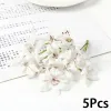 Decoratieve Bloemen 5 Stuks 3 Vork Orchidee Kunstmatige Hoofd 8 cm Zijde Nep Bloem Voor Home Decor Mariage Bruiloft decoratie DIY Ambachtelijke Accessoires