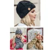 Ball Caps Warme Mode Winter Säumen Frauen Wolle Gestrickte Halten Hüte Hut Baseball Gewaschene Kappe Low Profile Laufen