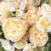 Faux Floral Greenery Silk rosas artificiais baratas decorações de outono casamentos brancos decoração de casa Natal flores artificiais buquês itens esculpidos à mão Y240322