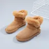 Buty damskie zimowe polarowe buty śniegowe koreański styl zagęszczone swobodne mieszkania miękkie lekkie antyllip wygodne mieszkania botas de nieve