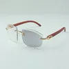vendita diretta nuovissimi occhiali da sole con lenti da taglio fotocromatiche di fascia alta (marrone o grigio) 4189706-A bastoncini di legno naturale originali, dimensioni: 58-18-135 mm