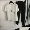 Jogging Roupas Designer Tracksuits para Mulheres Duas Peças Conjuntos Moletom Senhoras Soltas Jumpers Camiseta Mulher Roupas Gota Entrega Spo Otpka