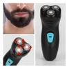 Barbeadores elétricos Corda profissional barbeador de barba humana elétrica 3D flutuante rotativo mostarda fechado barbeador beleza facial cortador de barba 240322