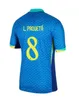 Brésils 2024 2025 Jerseys de football Endrick Camiseta de Futbol Paqueta 24 25 Shirt de football Copa America Vini Jr Richarlison Men Kids Neymar Brasils Fans Player Version