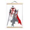 Crusades Armor Warrior Canvas Art Print Poster Vintage Masonic Knights Templar Scroll Målning Vägg hängande dekor Ritning CD31