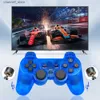 Manettes de jeu Manettes PS2 / PS1 Manette de jeu sans fil Dual Vibration Shock Playstation 2 Joypad Joystick Controller USB PC Game ConsoleY240322