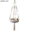 Cat Beds Furniture Suspended pet cat hammock cotton rope aerial cat bed indoor climbing frame nest seat 5/15KG pet accessories Y240322