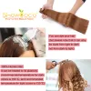 Extensions Tape In Extensions van echt haar 100% echt haar Onzichtbare naadloze huid Inslag Recht 10A Remy-haar Bruine kleur 1424"