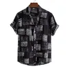 Heren casual bloemenshirts met korte mouwen zomerstrandtops Hawaiiaans overhemd bedrukte kleding plus maat ml xl xxl xxxl