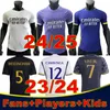 24 25 BELLINGHAM Camisas de futebol 2024 REAL MADRIDS VINI JR Benzema CAMAVINGA RODRYGO RUDIGER MODRIC KROOS TCHOUAMENI VALVERDE MEN KIDS camisa uniformes
