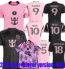 24 25 fãs jogadores internos Suarez Miami Messis Soccer Jerseys Souvenir 2024 2025 Sergio Jordi Alba Camisas de Futebol Pizarro Men Kit Kit