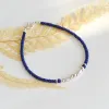 Strängar naturliga stenpärlor armband handpärlor lazuli yoga armband kvinnor och män lyckliga modesmycken misfrs