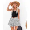 Half Length Skirt A-line High Waisted Pleated Mini Skirts Elastic Waist Short Dress Tennis Casual Yoga Sports Pants