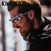 Steampunk – lunettes De soleil torsadées Y2k pour hommes et femmes, marque tendance Hip Hop Punk, Streetwear, nuances Gafas De Sol, 2023