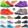 Haute qualité Ball LaMe hommes chaussures de basket Rick et Morty Rock Ridge Red Queen pas d'ici Ufo Buzz Black Blast formateurs 03 baskets