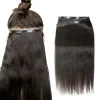 Наращивание волос Yaki, прямая длинная лента с утком из искусственной кожи, наращивание волос, длинная лента с утком, человеческие волосы, легкие яки, бесшовные пучки волос с утком, 1230 дюймов