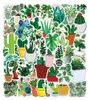 50st Cartoon Plant Bladeren Cactus Leuke Stickers Voor Waterfles Decals Notebook Laptop Telefoon Hoes Kawaii Diy Kinderen Speelgoed Baby Scrap1132723