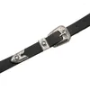 Belts Women Faux Leather Belt For Jeans 23mm Wide Fashion Accessories One Size