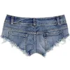 Sexy Damen Jeans Denim Booty Shorts Clubwear Super Short Feminino Skinny Hole Low Waist Short 240311