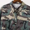 Robes décontractées à manches longues poches de camouflage mode femme cou robe chemisier taille d'été 10 formel pour les femmes