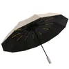 Parapluie à 24 os pliable entièrement automatique, pare-soleil élargi, Protection solaire et Protection UV, pour hommes et femmes