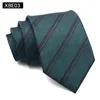 Bow Ties 8cm Mens Tie Striped Patterned Fashion Man Necktie Neck Jacquard Woven Ascot Cravat Neckwear For Gentleman Wedding Party