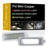 Outras luzes do carro 12V LED branco porta bagagem e montagem de luz footwell para Mini Cooper R50 R52 R53 R55 R57 R60L204