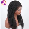 4c Edges Baby Natural Hairline Glueless Preplucked 30 Inch Kinky Curly Lace Front Human Hair Wig 13x4 13x6 Hd Lace Frontal Wig