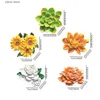 Fridge Magnets Flower bouquet Fridge magnetic creative gift decoration magnetic stickers cute resin refrigerant accessories Y240322