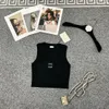 tank loewe top dames tanktop zomer slanke mouwloze camis croptop uitloper elastische sport gebreide tanktops