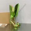 2024 Eiko Stiletto Lucrezia sandalen laarzen leer Sandaal 10cm stiletto Hoge hak Lakleer luipaardprint Goud Gianvito Rossi jurk schoenen dames zomer Pompen