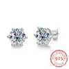 AnuJewel 4/2/1ct Total boucles d'oreilles diamant 925 argent Sterling plaqué or certificat bijoux en gros 240313