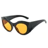 2 Stück Mode Luxus Designer 23 neue Y2K Sonnenbrillen Millennium personalisierte Doppelscharnier HD Mode Sonnenbrillen Handel