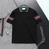 24 nya sommarkläder lyxdesigner polo skjortor mäns casual polo mode orm bin tryck broderi t shirt high street mens polos m-3xl