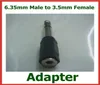 10st -adapter 635mm hane till 35mm Female Audio Jack Converter Extender Connector1633199