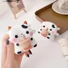 Acessórios para fone de ouvido 3D Boba Cow Cartoon Case para AirPods Pro 1 2 3 Fone de ouvido sem fio Capa protetora para Airpods 2 Case Capa de carregamento BoxY240322