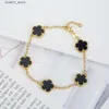 Bracelets de charme 2023 INS vente chaude 10 couleurs cinq feuilles fleur classique mode réglable douce romantique femme fête bijoux L240322